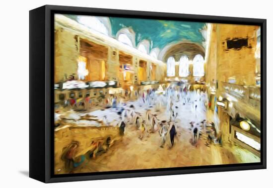 Grand Central Terminal II - In the Style of Oil Painting-Philippe Hugonnard-Framed Stretched Canvas