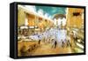 Grand Central Terminal II - In the Style of Oil Painting-Philippe Hugonnard-Framed Stretched Canvas