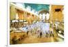 Grand Central Terminal II - In the Style of Oil Painting-Philippe Hugonnard-Framed Giclee Print