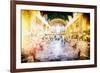 Grand central Terminal - In the Style of Oil Painting-Philippe Hugonnard-Framed Giclee Print