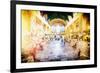 Grand central Terminal - In the Style of Oil Painting-Philippe Hugonnard-Framed Giclee Print