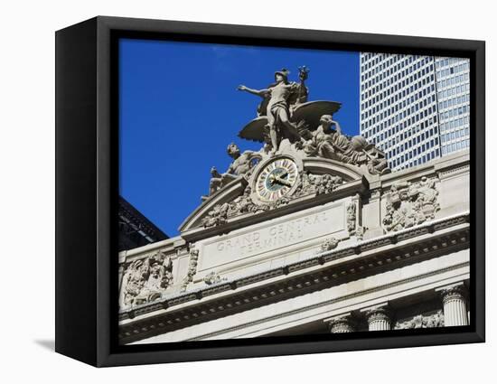 Grand Central Terminal, Manhattan, New York City, New York, USA-Amanda Hall-Framed Stretched Canvas