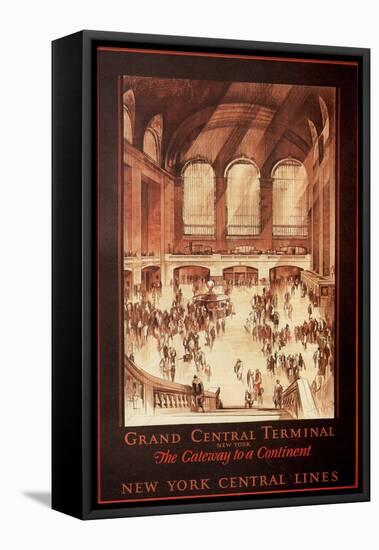 Grand Central Terminal, New York, 1927-Earl Horter-Framed Stretched Canvas