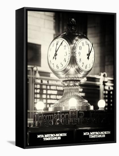 Grand Central Terminal's Four-Sided Seth Thomas Clock - Manhattan - New York-Philippe Hugonnard-Framed Stretched Canvas