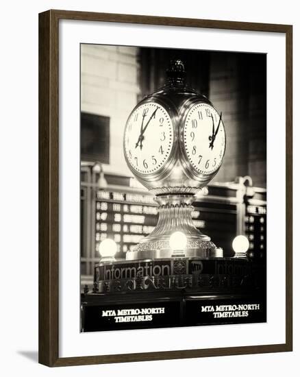 Grand Central Terminal's Four-Sided Seth Thomas Clock - Manhattan - New York-Philippe Hugonnard-Framed Photographic Print