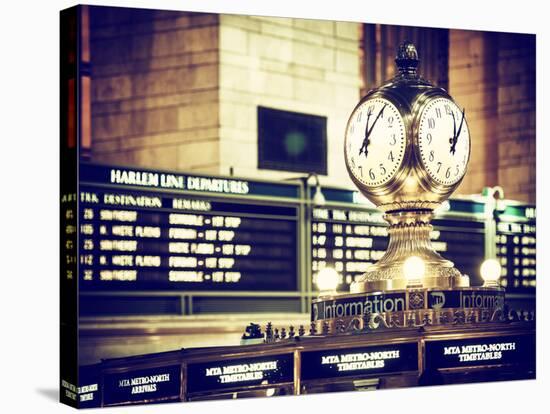 Grand Central Terminal's Four-Sided Seth Thomas Clock - Manhattan - New York-Philippe Hugonnard-Stretched Canvas