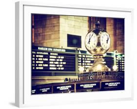 Grand Central Terminal's Four-Sided Seth Thomas Clock - Manhattan - New York-Philippe Hugonnard-Framed Photographic Print