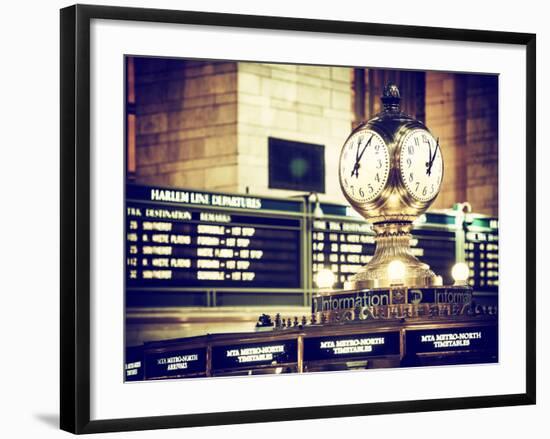 Grand Central Terminal's Four-Sided Seth Thomas Clock - Manhattan - New York-Philippe Hugonnard-Framed Photographic Print