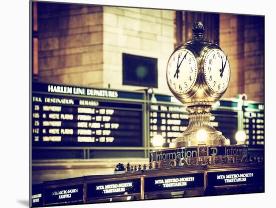 Grand Central Terminal's Four-Sided Seth Thomas Clock - Manhattan - New York-Philippe Hugonnard-Mounted Photographic Print