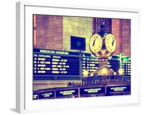 Grand Central Terminal's Four-Sided Seth Thomas Clock - Manhattan - New York-Philippe Hugonnard-Framed Photographic Print