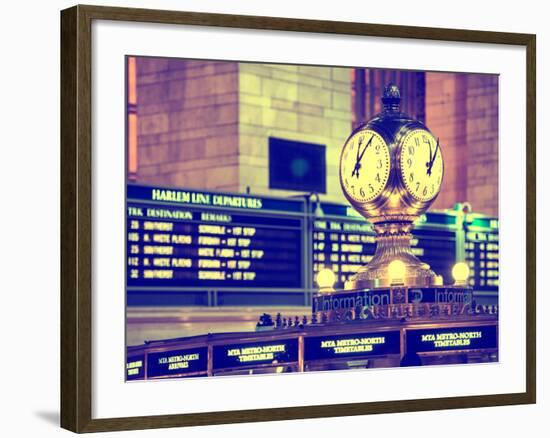 Grand Central Terminal's Four-Sided Seth Thomas Clock - Manhattan - New York-Philippe Hugonnard-Framed Photographic Print