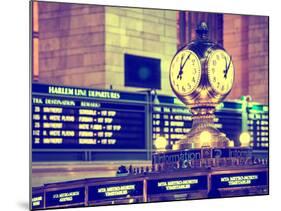 Grand Central Terminal's Four-Sided Seth Thomas Clock - Manhattan - New York-Philippe Hugonnard-Mounted Photographic Print