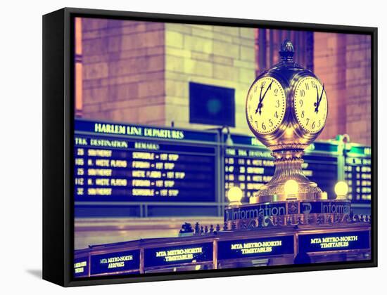 Grand Central Terminal's Four-Sided Seth Thomas Clock - Manhattan - New York-Philippe Hugonnard-Framed Stretched Canvas