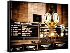 Grand Central Terminal's Four-Sided Seth Thomas Clock - Manhattan - New York-Philippe Hugonnard-Framed Stretched Canvas