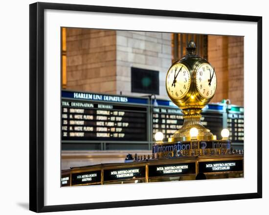 Grand Central Terminal's Four-Sided Seth Thomas Clock - Manhattan - New York-Philippe Hugonnard-Framed Photographic Print