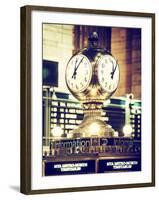 Grand Central Terminal's Four-Sided Seth Thomas Clock - Manhattan - New York-Philippe Hugonnard-Framed Premium Photographic Print
