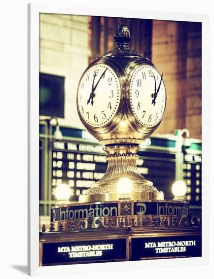 Grand Central Terminal's Four-Sided Seth Thomas Clock - Manhattan - New York-Philippe Hugonnard-Framed Photographic Print