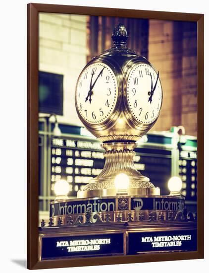 Grand Central Terminal's Four-Sided Seth Thomas Clock - Manhattan - New York-Philippe Hugonnard-Framed Photographic Print