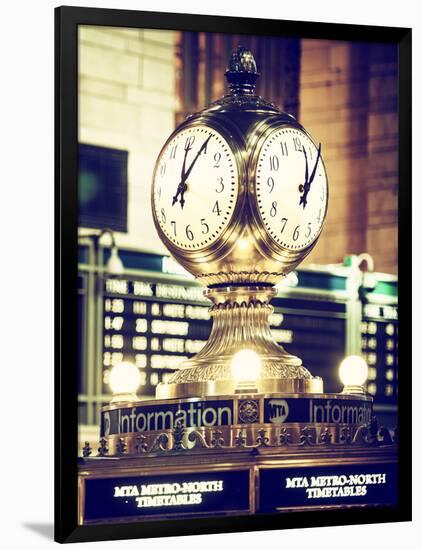 Grand Central Terminal's Four-Sided Seth Thomas Clock - Manhattan - New York-Philippe Hugonnard-Framed Photographic Print