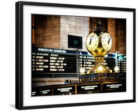 Grand Central Terminal's Four-Sided Seth Thomas Clock - Manhattan - New York-Philippe Hugonnard-Framed Photographic Print