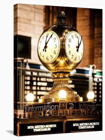 Grand Central Terminal's Four-Sided Seth Thomas Clock - Manhattan - New York-Philippe Hugonnard-Stretched Canvas