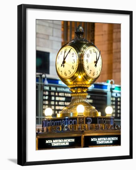 Grand Central Terminal's Four-Sided Seth Thomas Clock - Manhattan - New York-Philippe Hugonnard-Framed Photographic Print