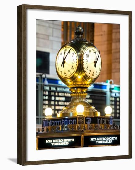 Grand Central Terminal's Four-Sided Seth Thomas Clock - Manhattan - New York-Philippe Hugonnard-Framed Photographic Print