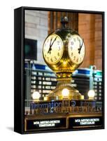 Grand Central Terminal's Four-Sided Seth Thomas Clock - Manhattan - New York-Philippe Hugonnard-Framed Stretched Canvas