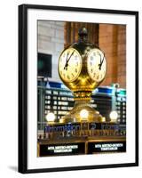 Grand Central Terminal's Four-Sided Seth Thomas Clock - Manhattan - New York-Philippe Hugonnard-Framed Premium Photographic Print