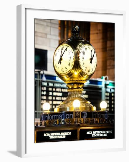 Grand Central Terminal's Four-Sided Seth Thomas Clock - Manhattan - New York-Philippe Hugonnard-Framed Photographic Print