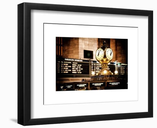 Grand Central Terminal's Four-Sided Seth Thomas Clock - Manhattan - New York-Philippe Hugonnard-Framed Art Print