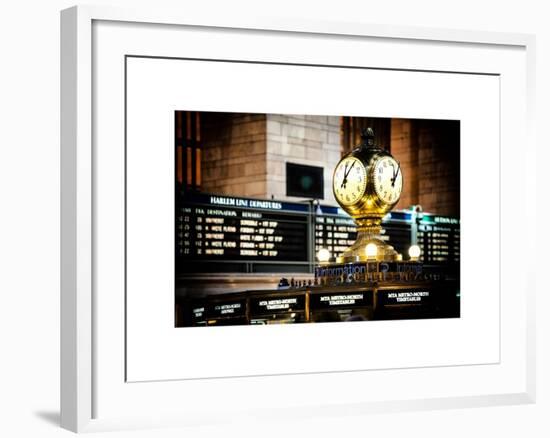 Grand Central Terminal's Four-Sided Seth Thomas Clock - Manhattan - New York-Philippe Hugonnard-Framed Art Print