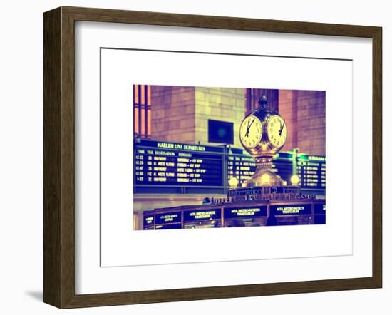Grand Central Terminal's Four-Sided Seth Thomas Clock - Manhattan - New York-Philippe Hugonnard-Framed Art Print