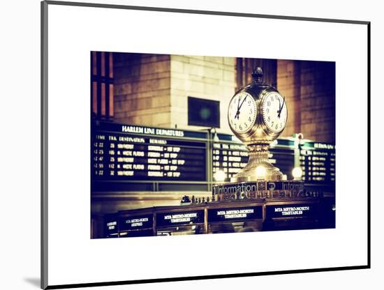 Grand Central Terminal's Four-Sided Seth Thomas Clock - Manhattan - New York-Philippe Hugonnard-Mounted Art Print