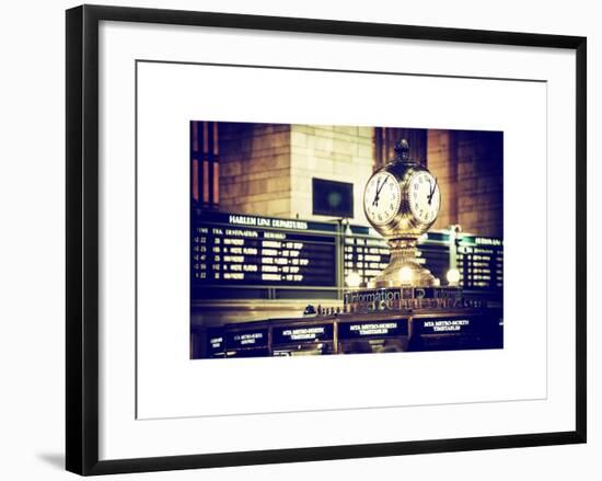 Grand Central Terminal's Four-Sided Seth Thomas Clock - Manhattan - New York-Philippe Hugonnard-Framed Art Print