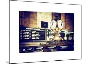 Grand Central Terminal's Four-Sided Seth Thomas Clock - Manhattan - New York-Philippe Hugonnard-Mounted Art Print