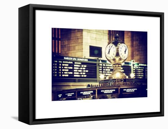 Grand Central Terminal's Four-Sided Seth Thomas Clock - Manhattan - New York-Philippe Hugonnard-Framed Stretched Canvas