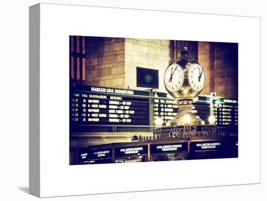 Grand Central Terminal's Four-Sided Seth Thomas Clock - Manhattan - New York-Philippe Hugonnard-Stretched Canvas