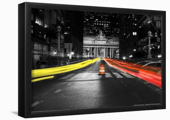 Grand Central Terminal Timelapse NYC-null-Framed Poster