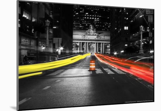 Grand Central Terminal Timelapse NYC-null-Mounted Poster