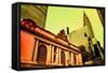 Grand Central Terminal with Chrysler Building, Manhattan, New Yo-Sabine Jacobs-Framed Stretched Canvas