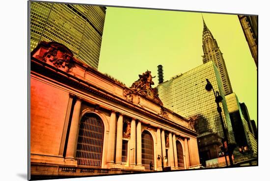 Grand Central Terminal with Chrysler Building, Manhattan, New Yo-Sabine Jacobs-Mounted Photographic Print