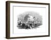 Grand Ceremony of Trying the Cannon, 1847-Giles-Framed Giclee Print