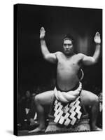 Grand Champion Sumo Wrestler, Taiho Performing Ring Ceremony Before Match-Bill Ray-Stretched Canvas