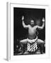 Grand Champion Sumo Wrestler, Taiho Performing Ring Ceremony Before Match-Bill Ray-Framed Premium Photographic Print