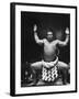 Grand Champion Sumo Wrestler, Taiho Performing Ring Ceremony Before Match-Bill Ray-Framed Premium Photographic Print