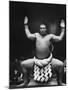 Grand Champion Sumo Wrestler, Taiho Performing Ring Ceremony Before Match-Bill Ray-Mounted Premium Photographic Print