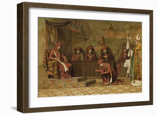 Grand Chapter of the Order of the Golden Fleece, 2 May 1456-Willem II Steelink-Framed Giclee Print