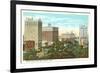 Grand Circus Park West, Detroit, Michigan-null-Framed Premium Giclee Print