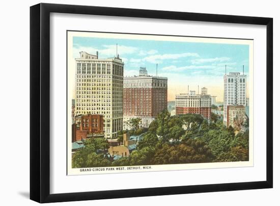 Grand Circus Park West, Detroit, Michigan-null-Framed Art Print